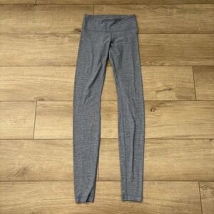 Lululemon Wunder Under Size 2 Light Blue Heathered Full Length /Mid Rise